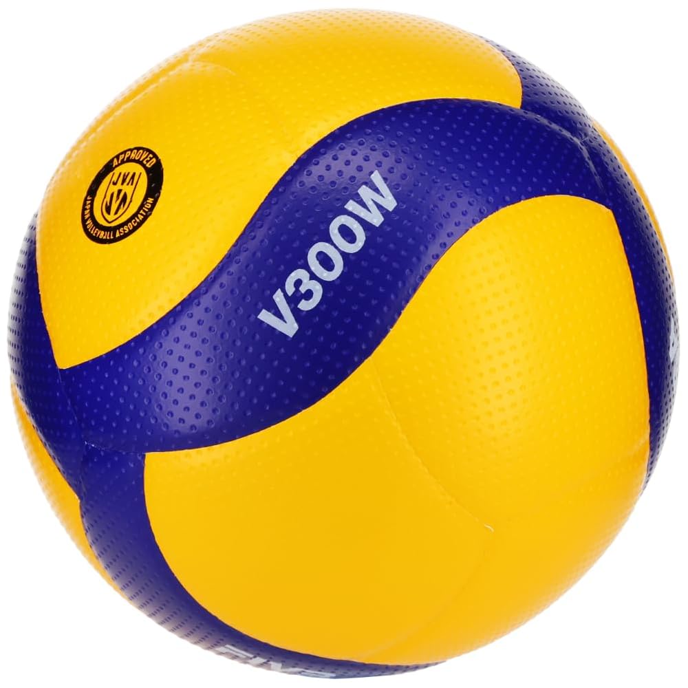 MIKASA V300W Volleyball Size 5 International Approved Yellow/Blue Recommended Pressure 0.3 kgf/cm²