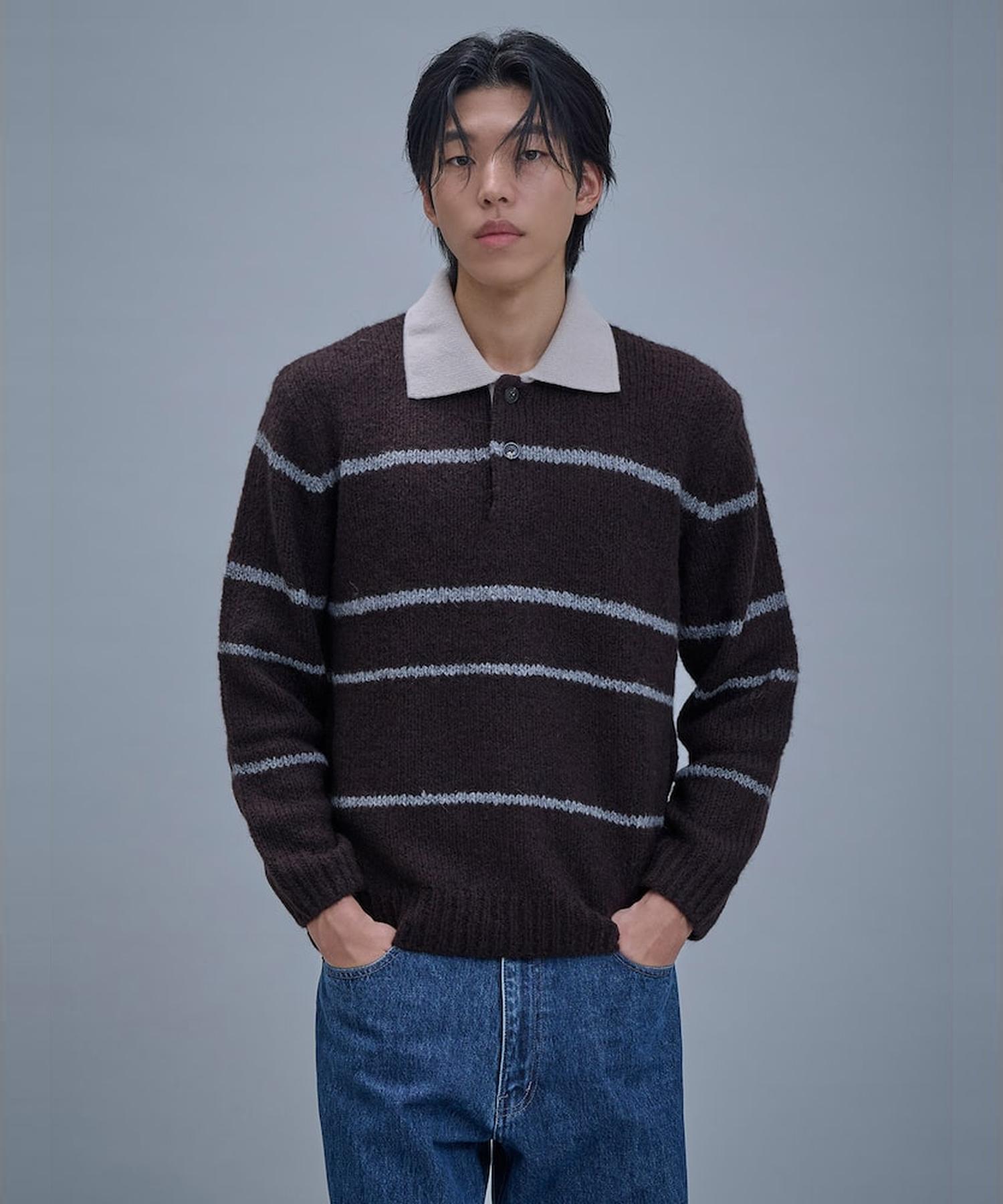 Shift G Fuzzy Pattern Sweater Brown Dark Brown/100