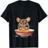 Mouse Eating Ramen Funny Meme T-Shirt