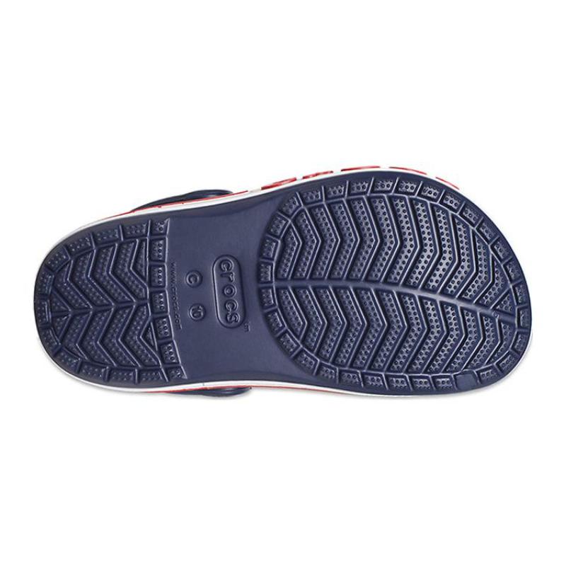 Crocs Bayaband Clog Versatile Non-Slip Shock-Absorbing Abrasion Resistant Sandals Black, Red and White Children's Model