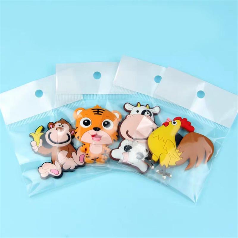 Moda drăguț din silicon Animal autocolant frigider PVC desene animate magnet frigorific copii puzzle cadou jucărie
