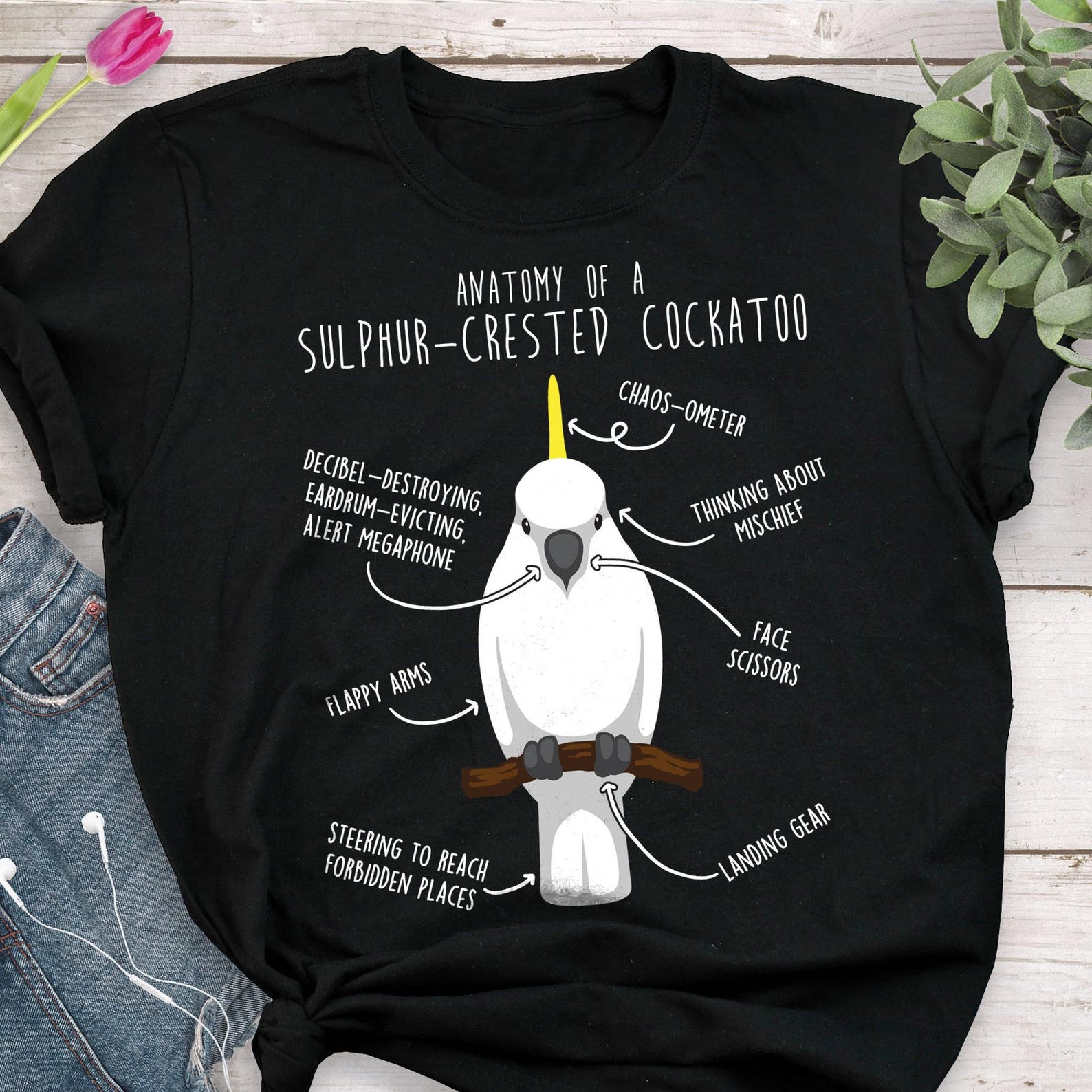 Sulphur-Crested Cockatoo Shirt, , , Funny Parrot Lover Gift, Cute Pet Greater Cockatoo T-shirt, Bird, Cockatoo Mom Cockatoo Dad 140