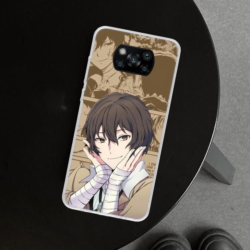 Bungou Stray Dogs Dazai Osamu Phone Case Cover For Xiaomi Poco X6 X5 X7 Pro F7 Ultra Redmi 15C 15 13C 13 12C 12 10C 10 10A 9C 9A