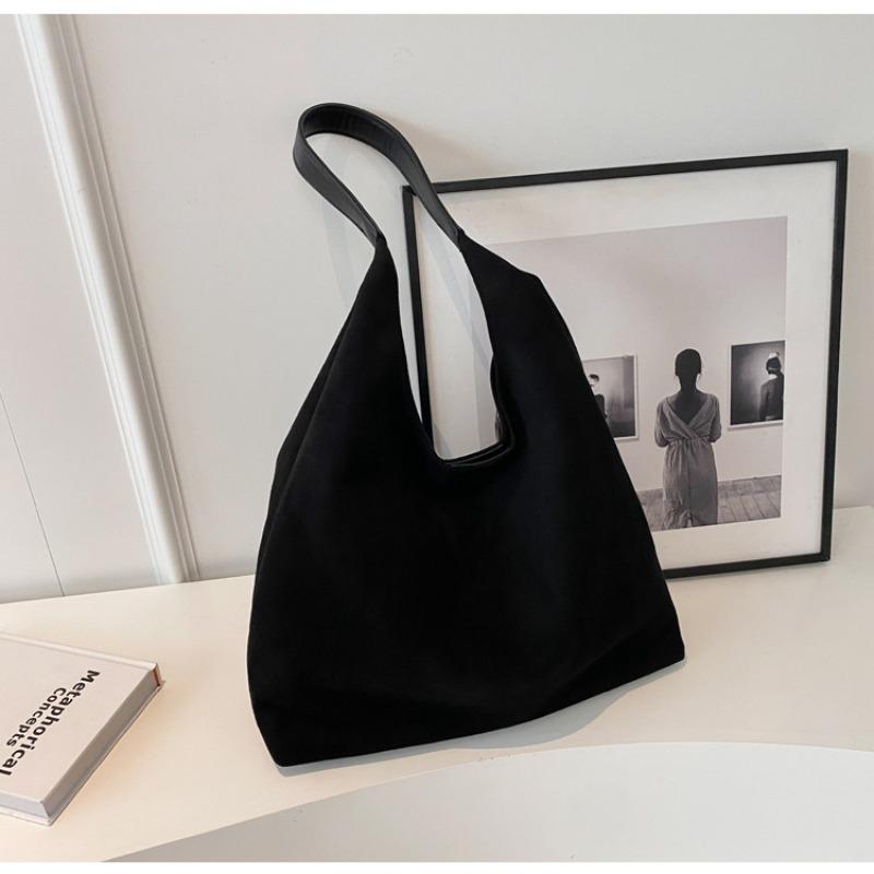 Crossbody bag suede bag women's new versatile shoulder bag retro large-capacity commuter tote bag