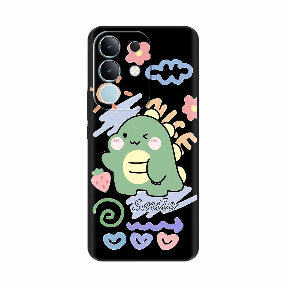 Pour Vivo Y29 4G Coque Mignon Panda Silicone Liquide Doux Étuis de Téléphone Pour Vivo Y29 4G Coques Y 29 Fundas Protection Dessin Animé Couverture Arrière