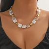 Pearl Necklace Crystal Heart Necklace Fashion Korean Wave Shiny Clavicle Chain Necklace Women Trending Party Gifts 25