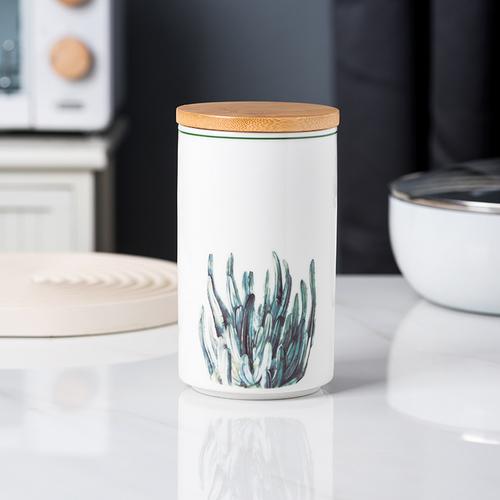 Food Grade Sealed Jar Ceramic Storage Jar Household Kitchen Grains Storage Jar Nut Tea Coffee Storage Box/collection Utensils