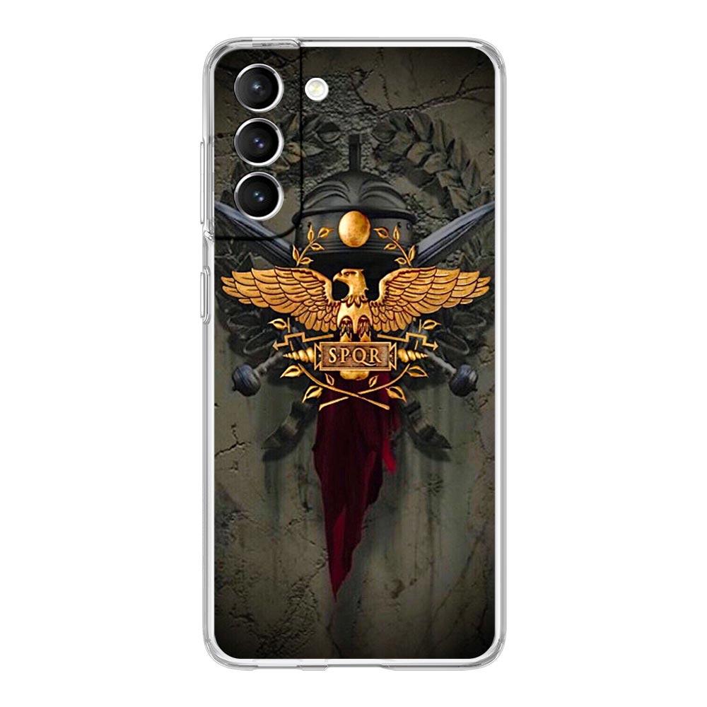 

Phone Case For Samsung Galaxy S25 Edge S24 S23 FE S22 Ultra S20 S21 5G S10 Plus S10E Soft Clear Cover Roman Empire Emblem Samsung S21Ultra