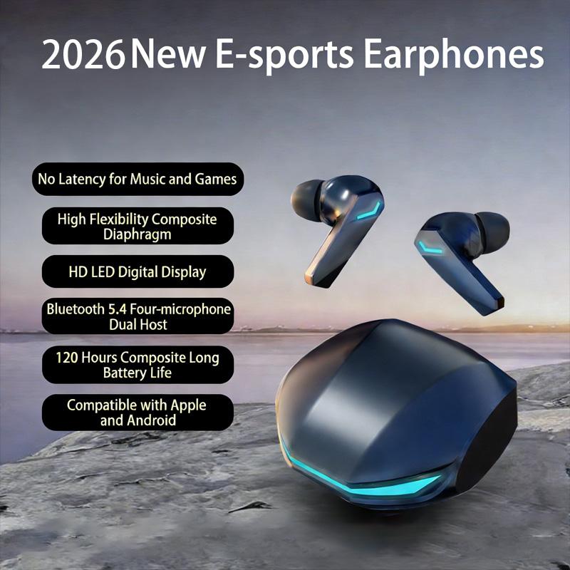 GM2 Pro TWS Bluetooth 5.3 Wireless Earphones with HD Call Mic Low Latency Game Headphones Music Sports Earbuds