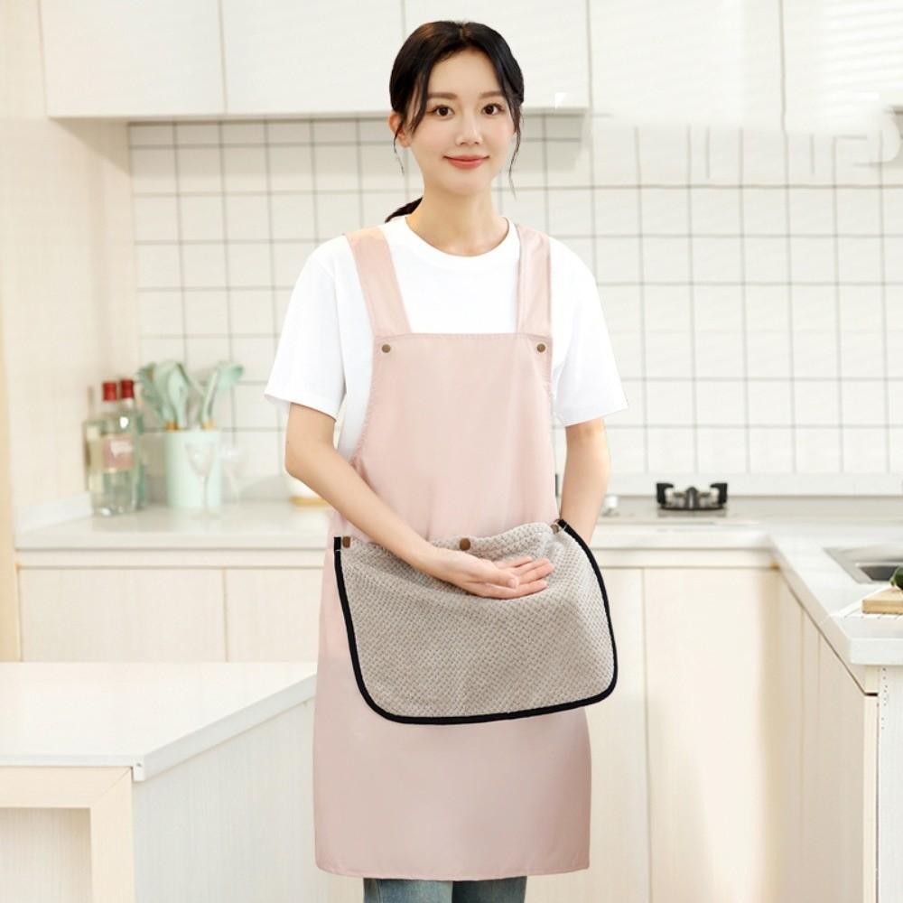 Creative PVC Baking Cooking Aprons Waterproof Solid Color Apron Sleeveless Antipollution Workwear Kitchen Accessories