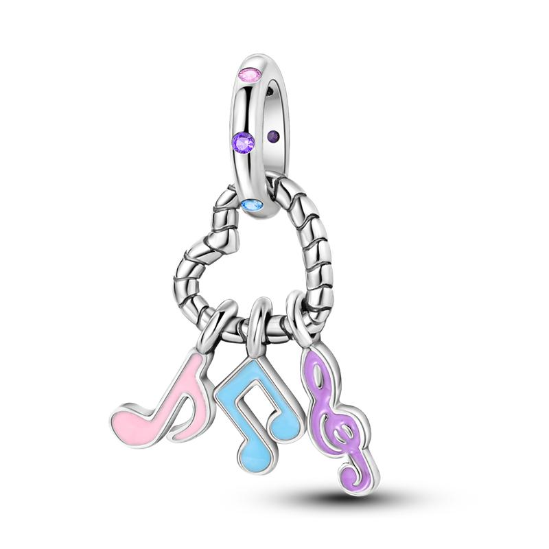 Fit Original Charms Pink Seriescopper Perfume Charm Pendent Dangle Bead Bracelet Necklace Diy Women Jewelry Gift