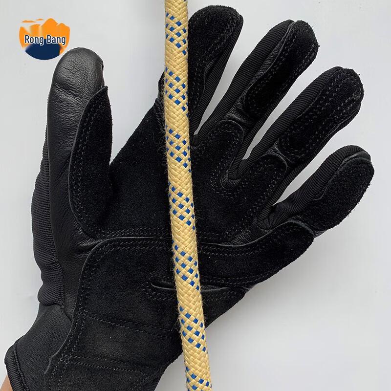 Rongbang Men's Full Finger Tactical Rappelling Gloves