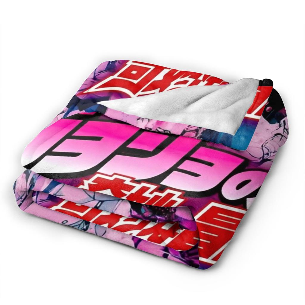 JoJos Bizarre Adventure japan Anime  Merch Blanket Warm Cozy Fluffy  Throw Blankets for Couch Multi-size Throws And Blankets