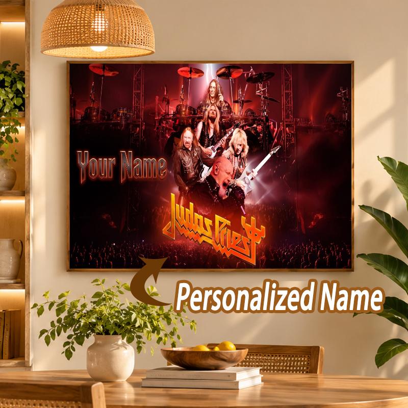 Custom Name Judas Priest 5D Diamond Painting Personalized Full Drill Diamond Art Kit Gift