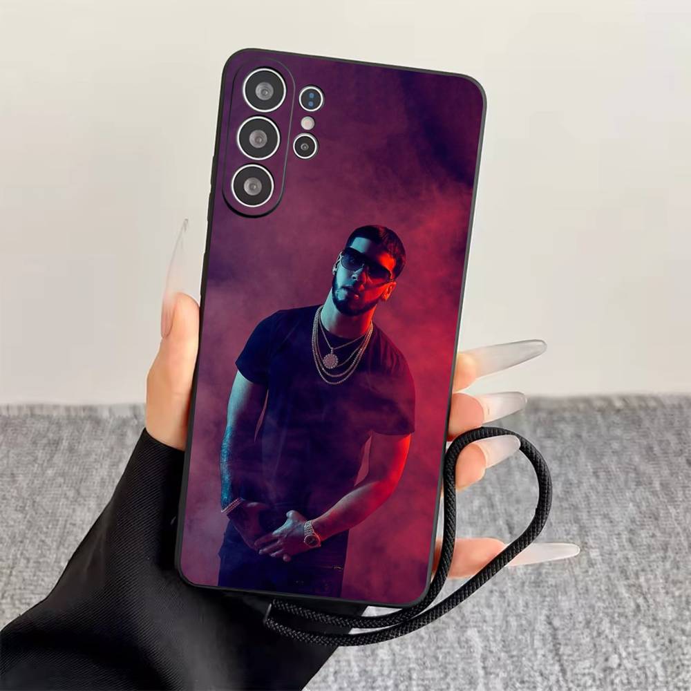 

A-Anuel AA Rapper Phone Case For Samsung S25,S24,S21,S22,S23,S30,Ultra,S20,Plus,Fe,Lite,Note,10,Black Cover Samsung S23ULTRA5G