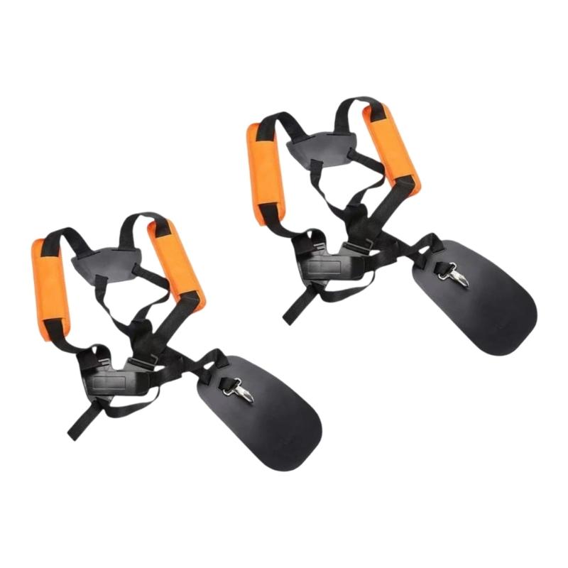 Reinforced Ergonomic Back Support Harness For Lawn Mowers With Swifts Adaptation Buckles And Broad Padded Belts