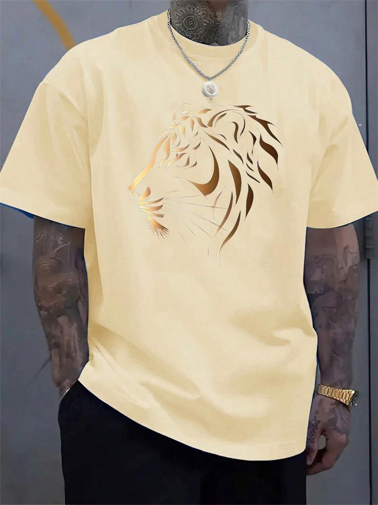 Men's Summer Crew-Neck Short-Sleeve T-Shirt Cool Black Panther Print Multi-Color Short-Sleeve Sports Fitness Short-Sleeve