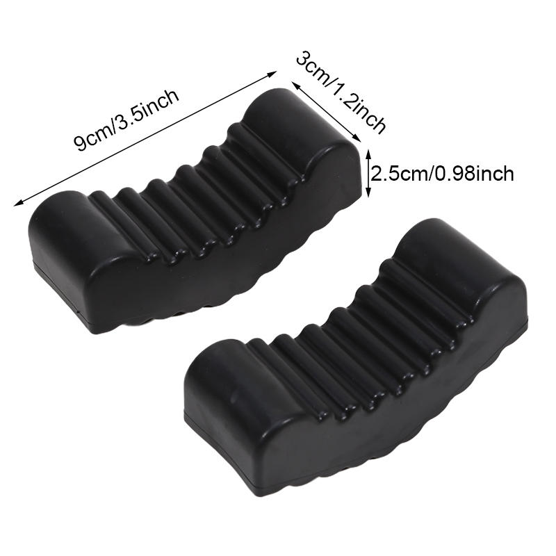 2pcs Car Slotted Lift Jack Stand Rubber Pad Floor Adapter Rail Grip Repair Pads 6ton Pinch Lifting Universal Tools Frame Safety