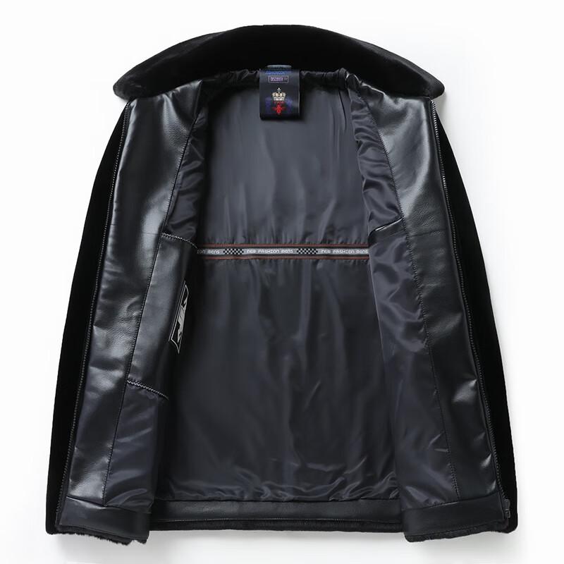 Men's Plus Size Faux Mink Velvet Lapel Jacket