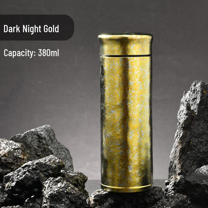 

Premium Pure Titanium Double-Layer Insulated Cup - Portable for Car, Home, or Office Tea Use 380ml