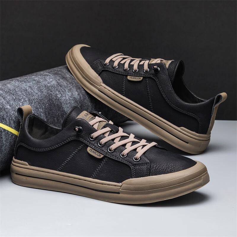 

Yearcon Men s Laceless Casual Board Shoes 39