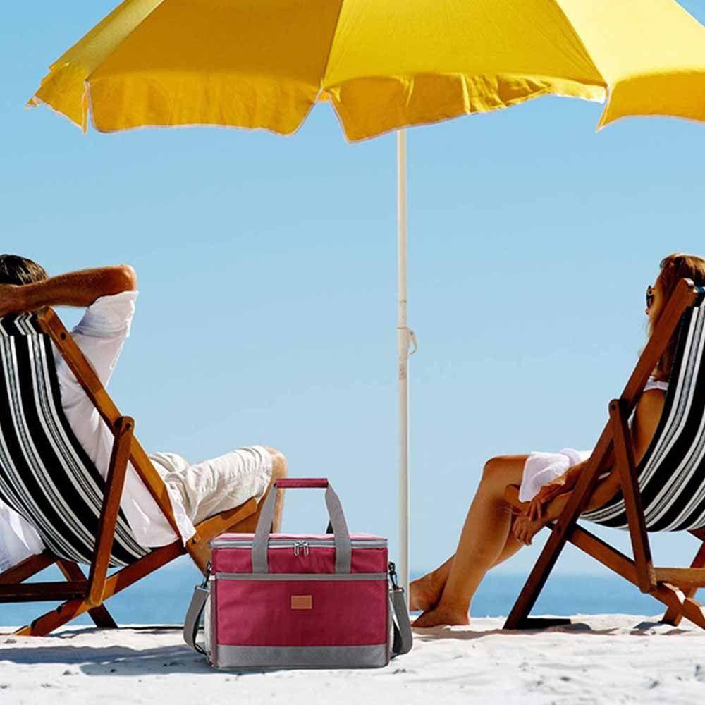 Collapsible Insulated Lunch Bag Sealed Picnic Cooler Bag  for Outdoor Travel Camping