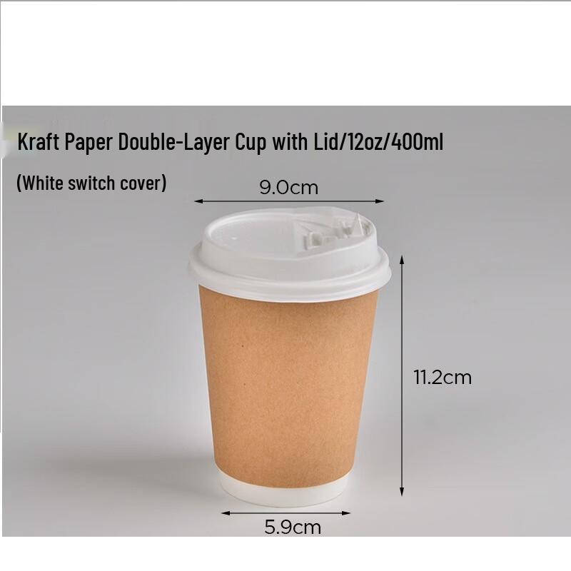 Ming Ling Disposable Coffee Cups with Lids