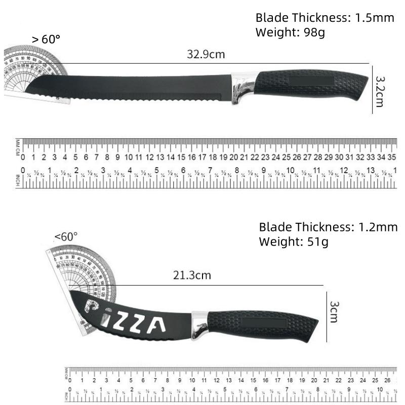 7Pcs/set Stainless Steel Pizza Knife Boning Knife Kitchen Chef Knives Meat Cleaver Fruit Peeler Kitchen Tool