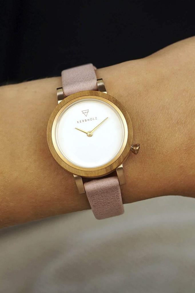 KERBHOLZ Uhr LUISE Naturholz WLUI1606 Importiert [Kerbholz] Damen [Reguläres Produkt]