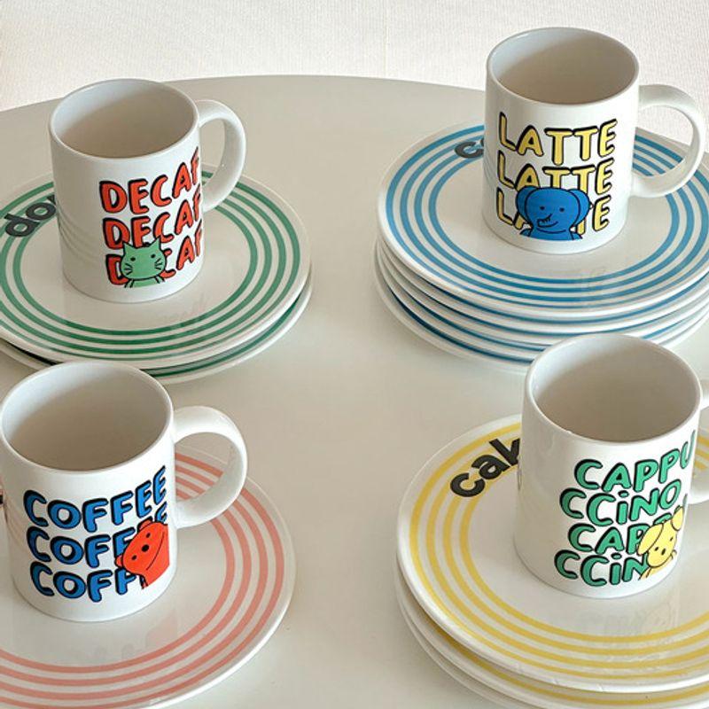 sundaymorningplate Animal Coffee Club Carrie Mug