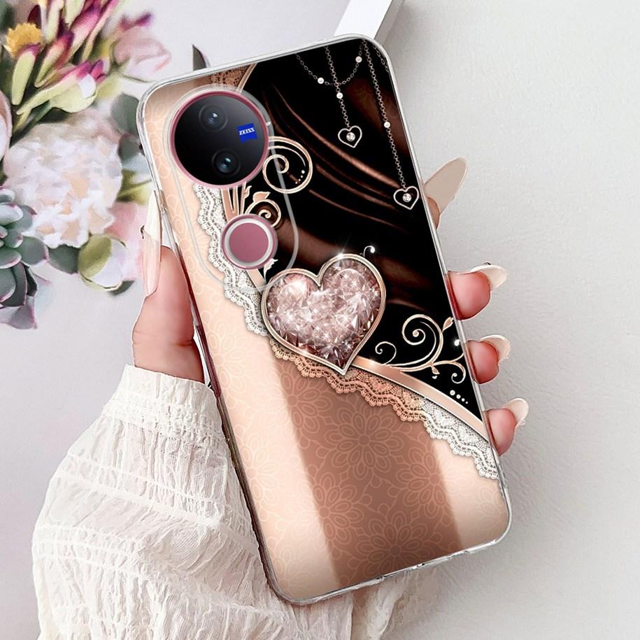 For Vivo V50 Case V2427 Phone Case 2025 New Fashion Butterfly Silicone Soft Cover For Vivo V50 Lite VivoV50 5G Shockproof Bumper