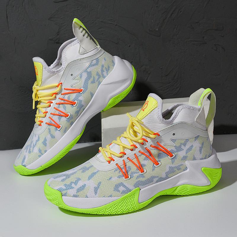 Basketball Shoes Men Summer Breathable Mesh Running Sneakers With Nonslip Soles For Youth Sports