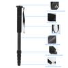 C-333 Carbon Fiber Portable Outdoor Telescopic Monopod Tripod Mountaineering Cane for DSLR Camera