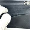 Gucci 428781 Embossed Logo Key Holder Key Ring 6 Rings Key Case Leather Black