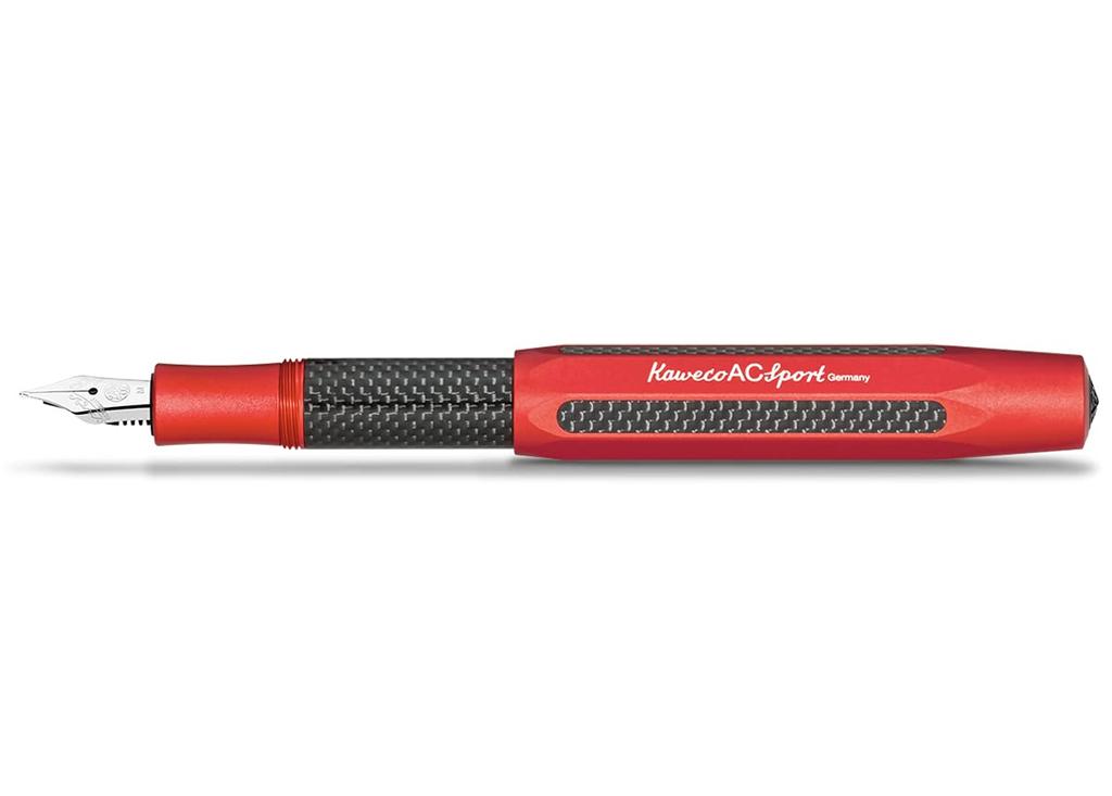 Kaweco AC Sport Red Fountain Medium Officially Imported Pen, Nib, ACFP-RD,