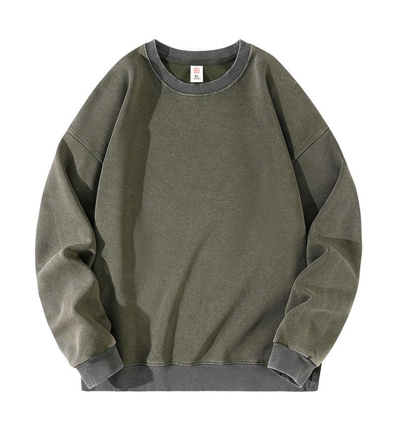 Trendy Retro Washed Distressed Drop Shoulder Hoodie Jacket