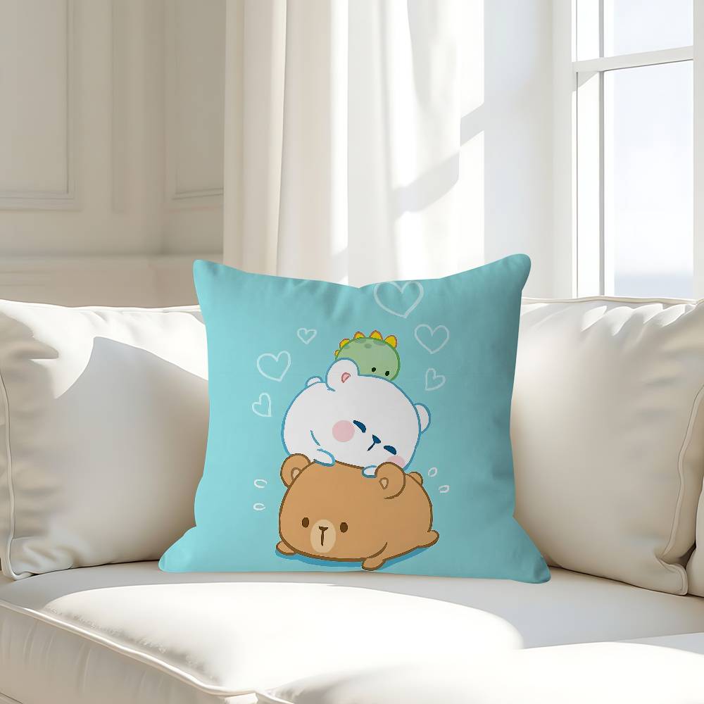 

M-Milk And Mochas Cushion Cover Pillowcase Upholstery Sofa Throw Pillow Home Decor Pillowcas 16x16Inch