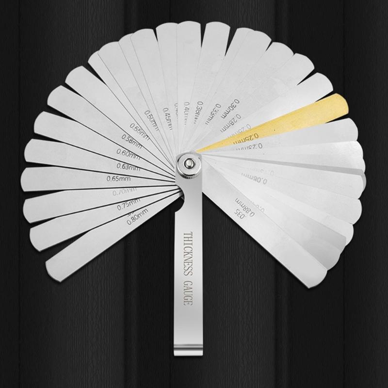 Feeler Gauge Set Stainless Steel Double Marked for Precise Measurement in Multiple Fields Engineering and Vehicle Repair