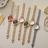 Round Dial Shape Women Wrist Watch Alloy Steel Band Watch Minimalist Round Dial Watch  Daily