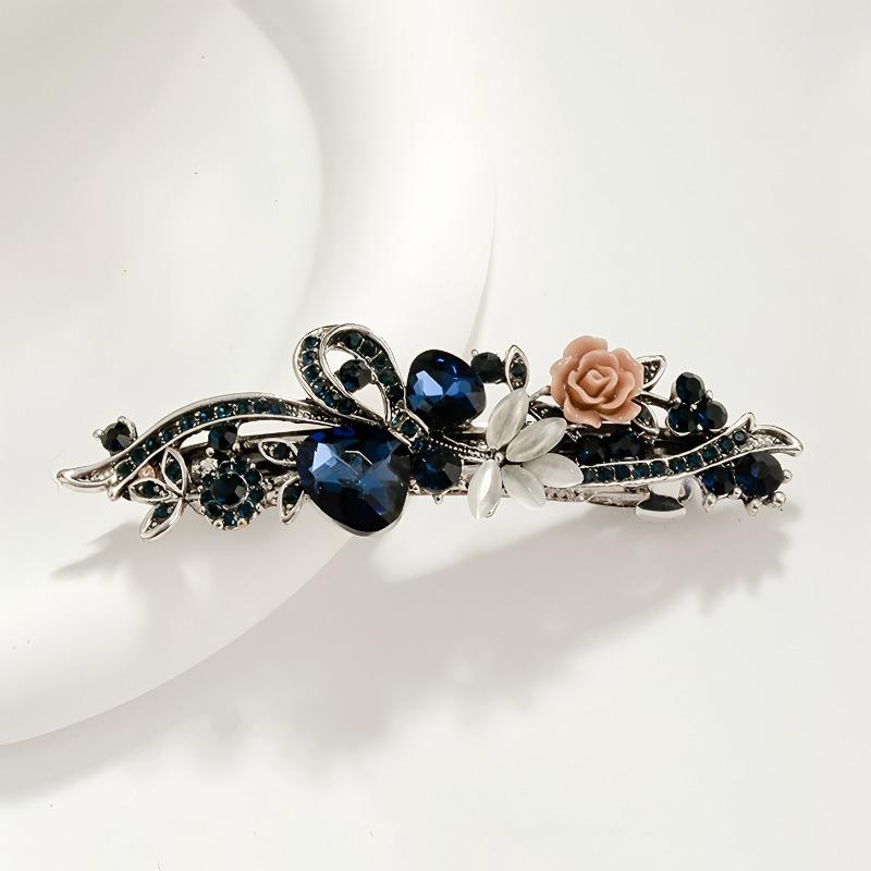 Retro Hair Clips, High-end Women's Light Luxury and High-end Feel, Elegant Spring Clip Hair Accessory for Mothers At The Back of The Head