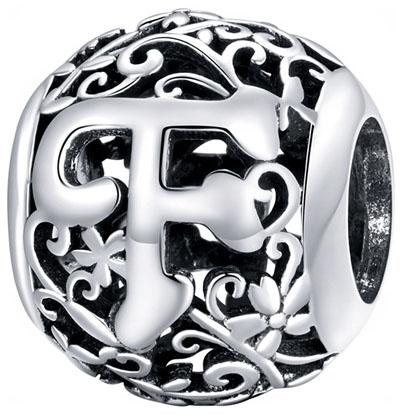 Charms Do Pandora Zawieszka Charms Litera F Srebro 925