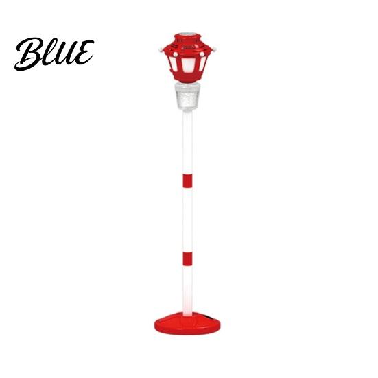 Portable Bubble Wand Street Lamp Machine with Music & LED Lights Automatic Blower for Kids Handheld Adjustable Height 21-47" Detachable Wand
