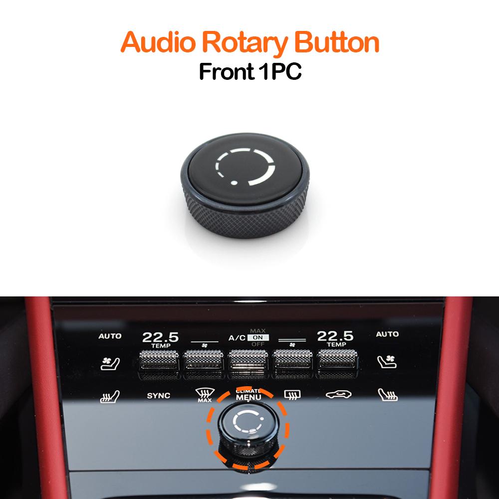 Car Front Rear Air AC Switch Button Cover Audio Volume Control Knob For Porsche Panamera 976 Macan 95C Cayenne 9YA-2 2024-2026