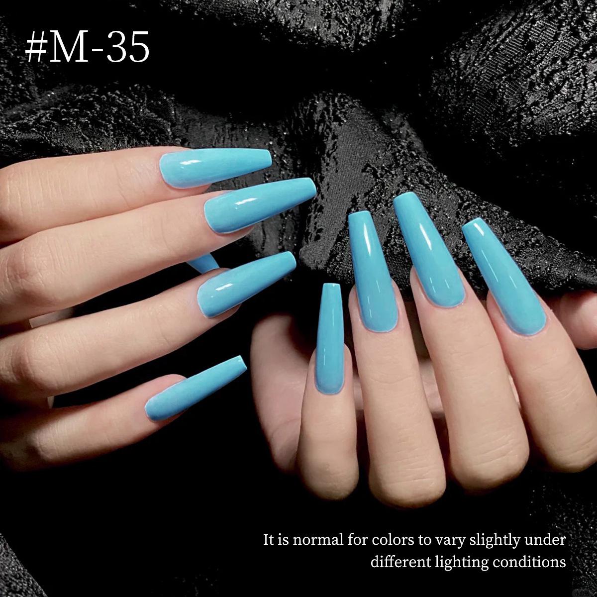 

2025 Новый Темперамент Отбеливающий Гель-лак для Ногтей Набор в Небесно-голубом, Глубоком и Павлиньем синем - Популярные Цвета Салона Ногтей