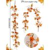 Pumpkin Vine Garland for Thanksgiving and Fall Decoration Made of Plastic and Fabric Suitable for Home and Event Use