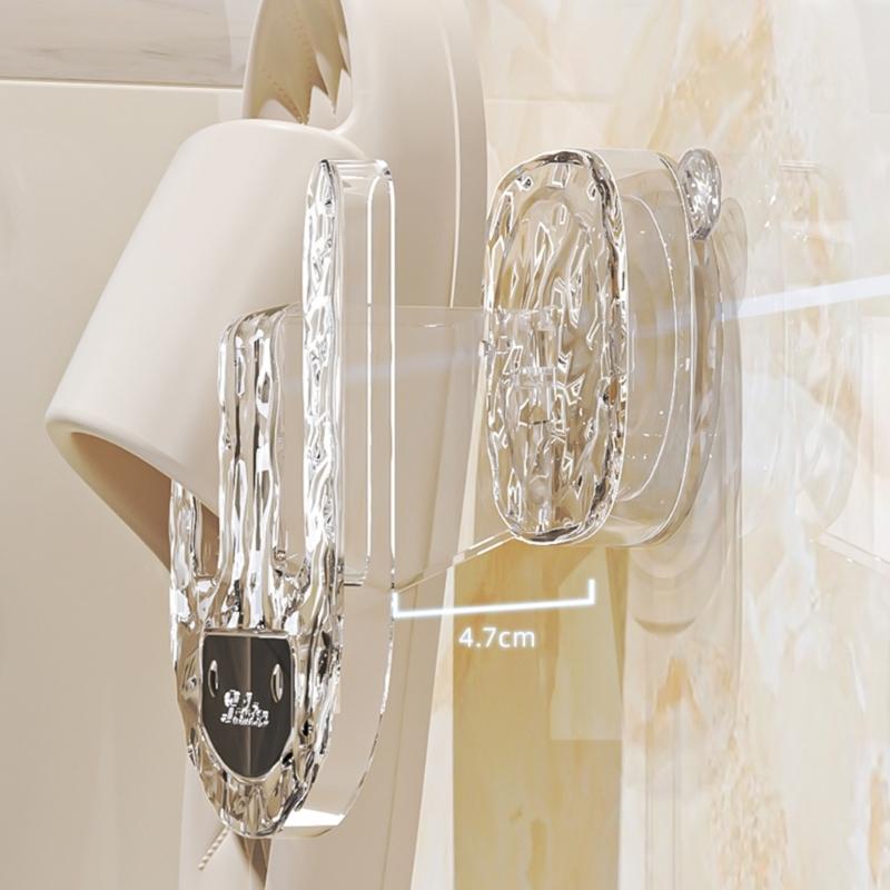 Suction Cup Shoe Rack For Bathroom Wall Mounted Hanging Organizers With Adjustable Hook