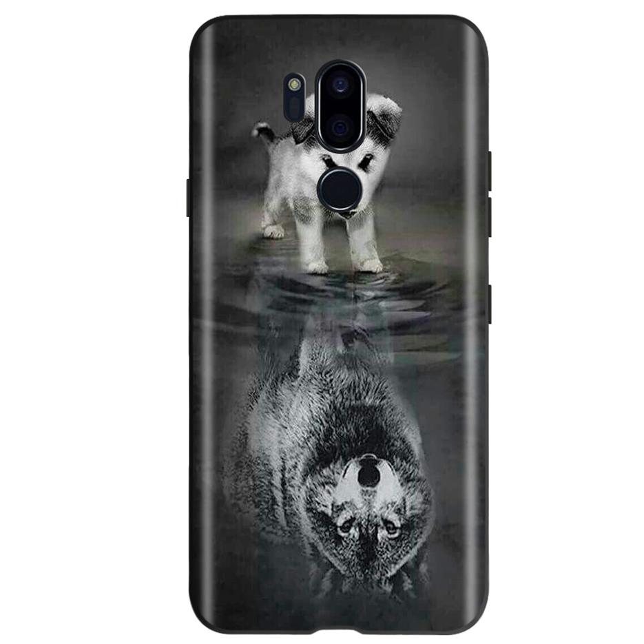 For LG G7 ThinQ Case G710 LM-G710 Cute Cat Butterfly Shockproof Soft Silicone Phone Case For LG G7 ThinQ Back Cover 6.53'' Coque