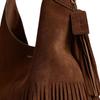 Coach Brooklyn 39 Fringe Suede Leather Shoulder Bag Large Women Shoulder Bag Warm-Brown CCC22-B4WBR