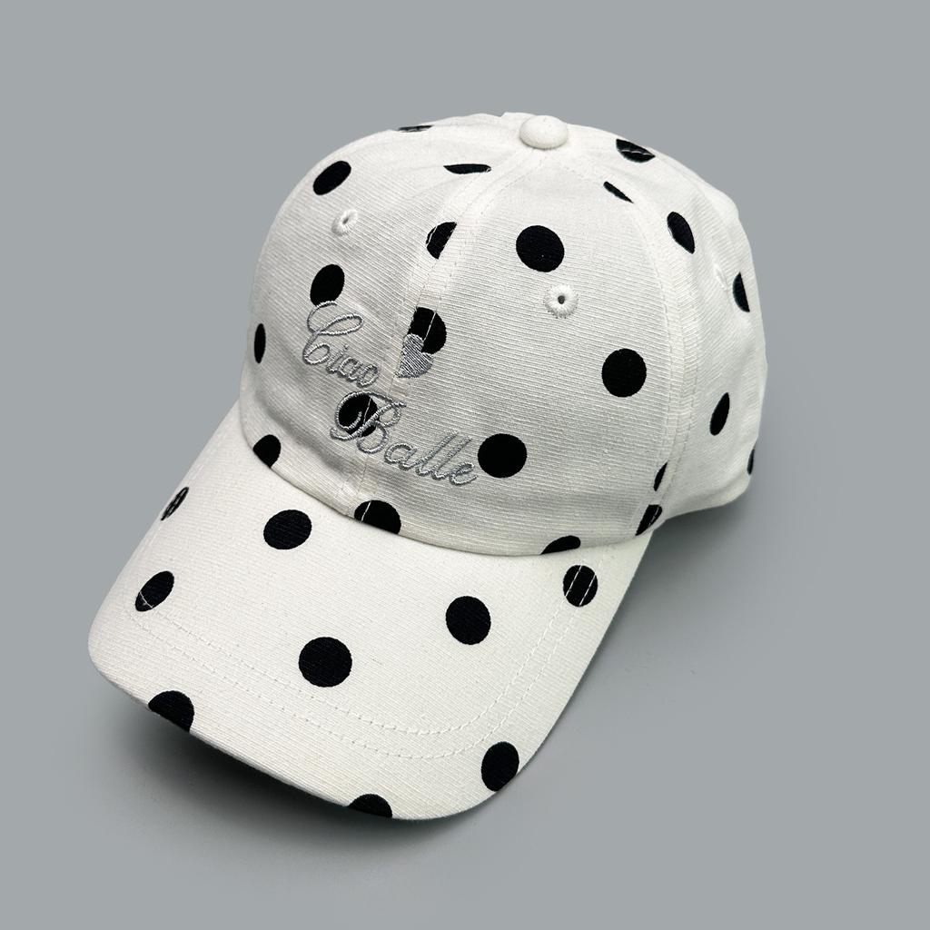 Polka Dot Leopard Plaid Letter Embroidery Baseball Cap Men'S And Women'S Sunshade Color Matching Personalized Cap