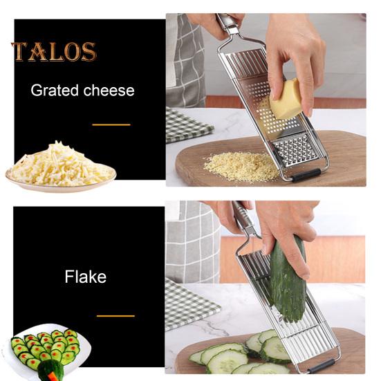 Vegetable Slicer Stainless Steel Food Slicer Removable Blade Kitchen Slicer Vegetable Cutter for Salads Cheese Fruit